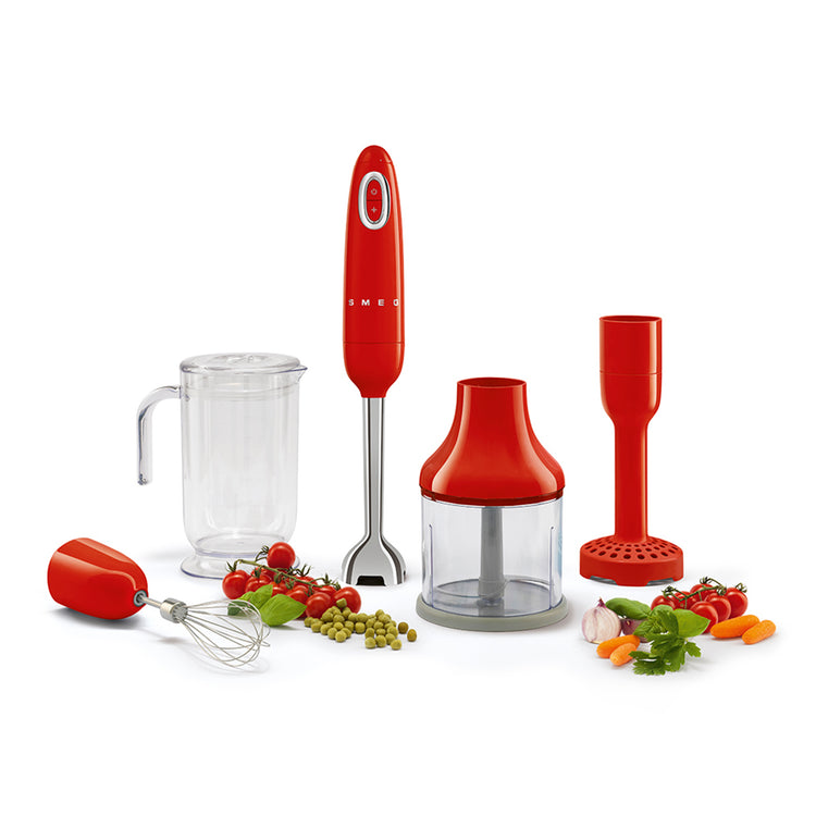 Bộ Máy Xay Cầm Tay SMEG - màu đỏ